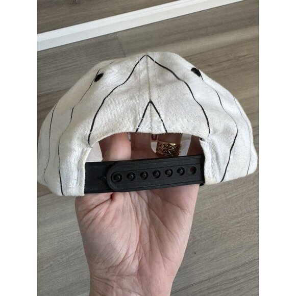 Vintage 90s Planet Hollywood Las Vegas Casino Promo Pinstripe Snapback‎ Hat - Picture 5 of 8